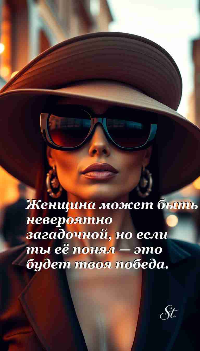 Понять женщину — это настоящая победа в жизни