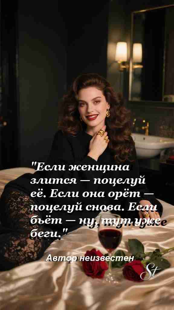 Поцелуй или беги мудрые цитаты для женщин