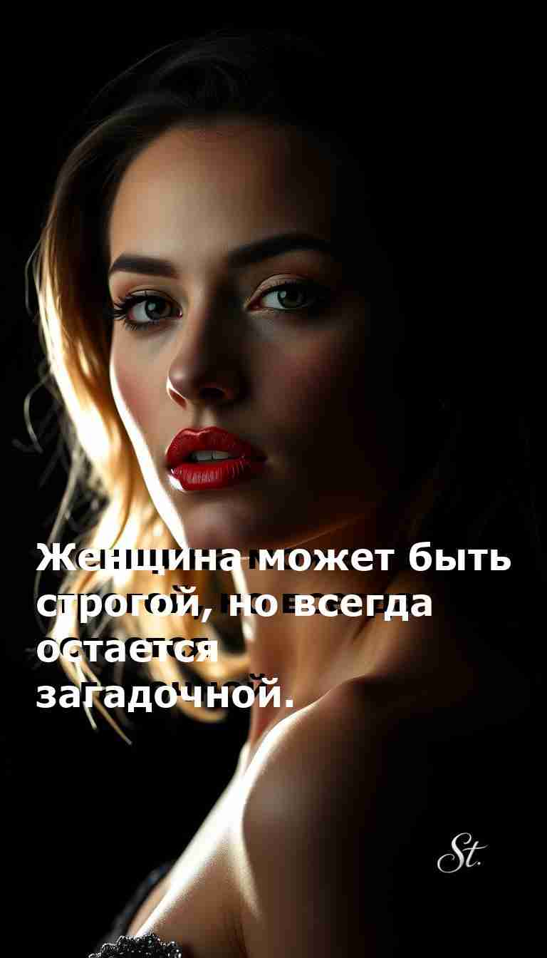 Женщина строгая но с сарказмом о жизни